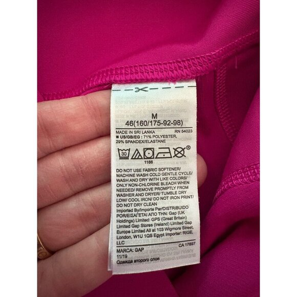 Gap Fit Magenta Sculpt Revolution Cropped Leggings Size Medium Neon Pink - Picture 6 of 11